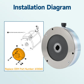 EZGO RXV 48V fitment with Mixopoly brake connects securely.