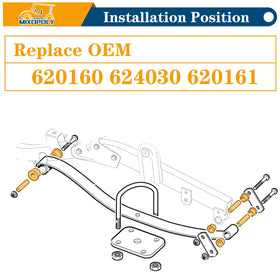 Mixopoly EZGO RXV bushing kit for gas and electric models enhances handling on uneven terrain