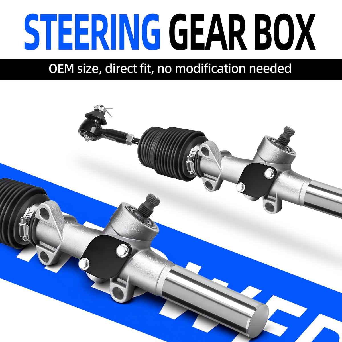 Mixopoly EZGO TXT compatible steering solution for gas and electric carts.