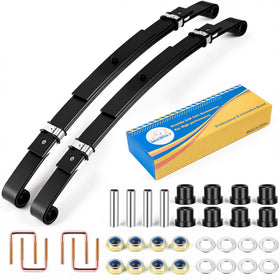 Mixopoly EZGO TXT rear spring kit shown for stable, balanced ride improvements.
