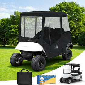 Mixopoly EZGO TXT/RXV enclosure front view, weatherproof protection for rides