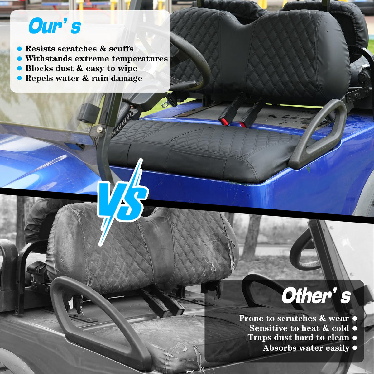 Mixopoly front seat back cover provides protective elegance for the dash area.
