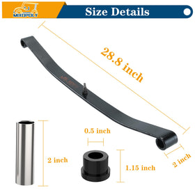 Mixopoly front suspension installation kit facilitates replacement on golf carts