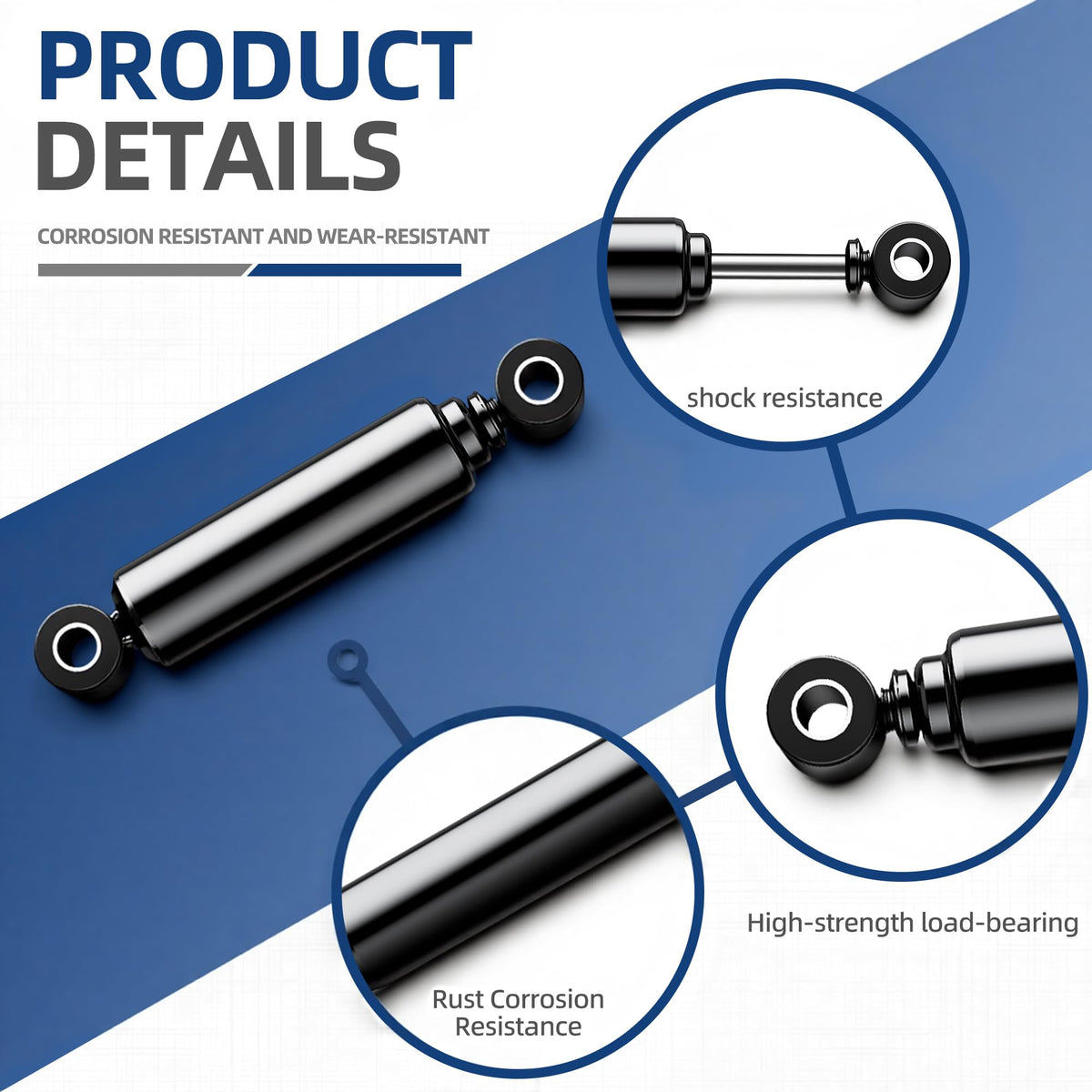 Mixopoly front suspension shocks carbon steel designed for Club Car models.