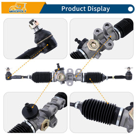 Mixopoly steering gear box kit includes two tie rod ends for replacement.