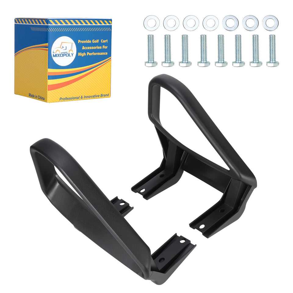 Mixopoly arm rest hip restraint on driver side enhances on-board stability during rides.