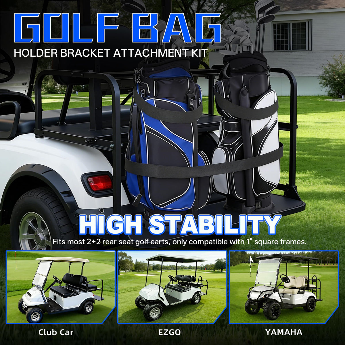 Mixopoly adjustable bag holder length from 43.3 to 46 inches for 1-inch tubing fit.