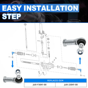 Easy installation on both passenger and driver sides for Yamaha G-series carts.