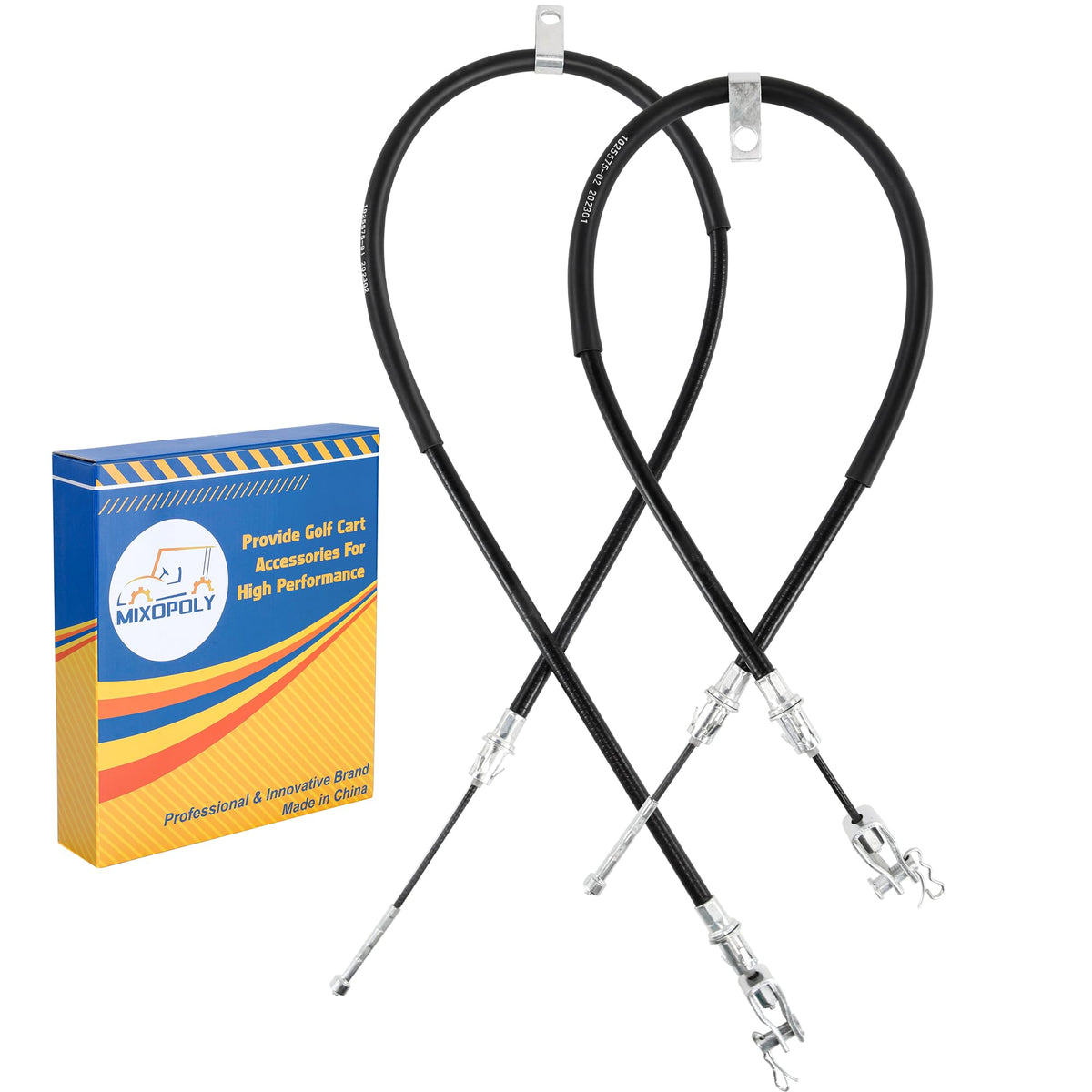 Mixopoly brake cable kit, driver-side, improves braking response for Club Car.