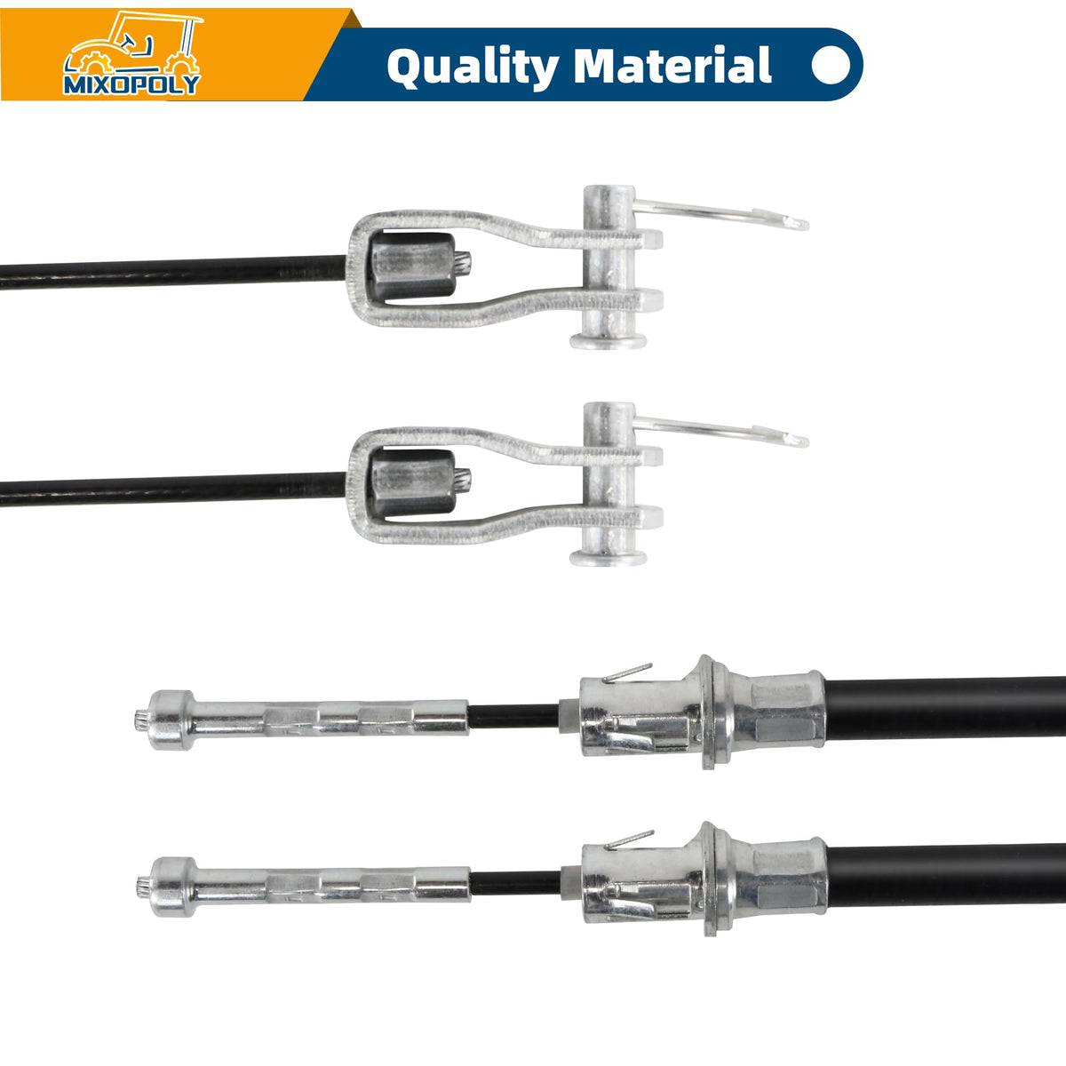 Polyurethane housing on Mixopoly brake cables ensures durability and flexibility.