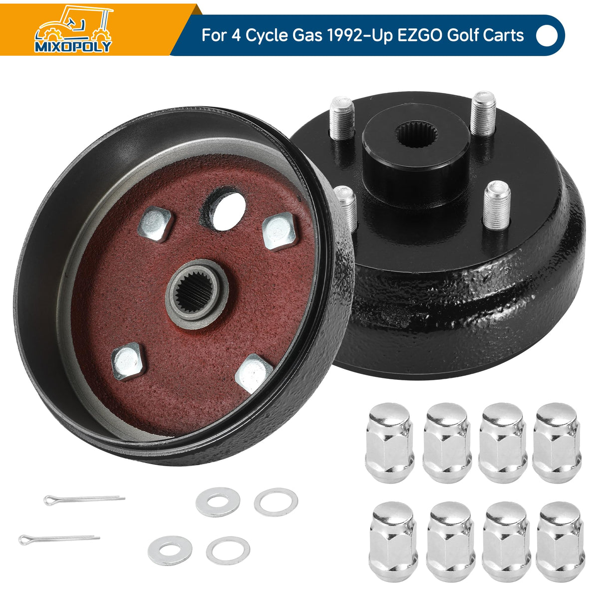 Mixopoly brake drum with iron construction offers durable performance in the field