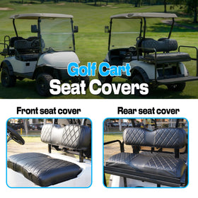 Mixopoly PU leather material is waterproof and UV resistant for golf cars