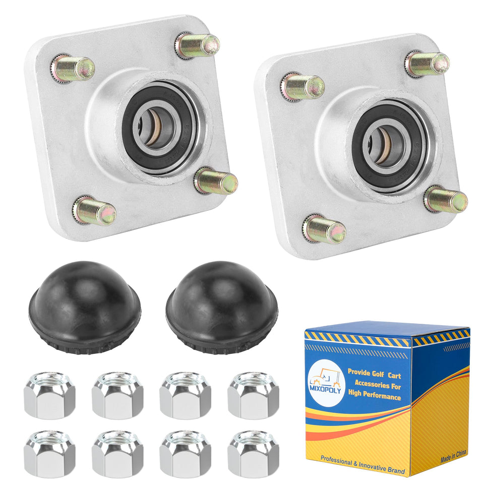 Mixopoly front wheel hub for Yamaha carts, ready for quick, reliable replacement