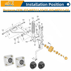 Mixopoly aluminum hub kit for Yamaha G9-G11, durable performance