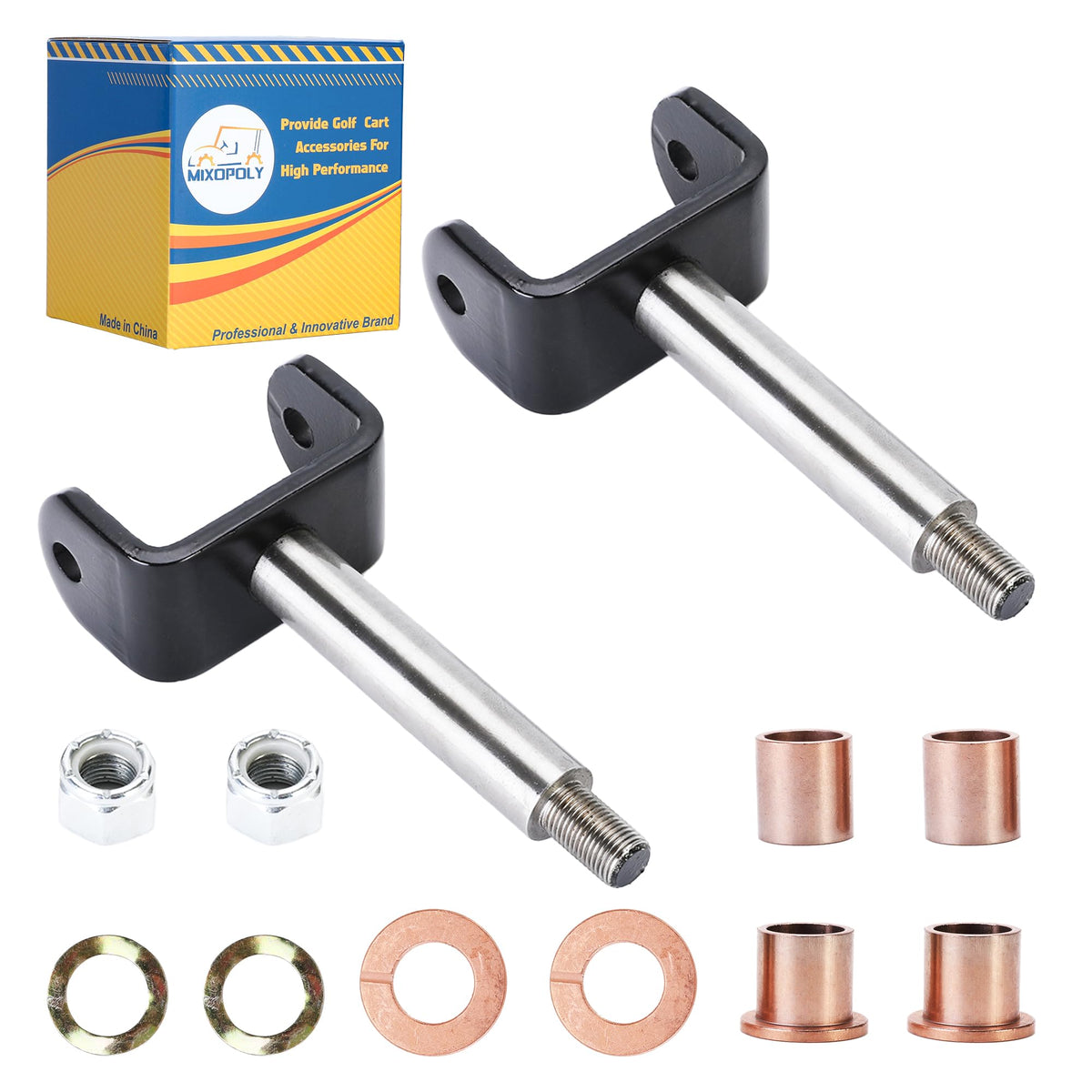 Mixopoly golf cart king pin repair kit front end assembly for smoother steering