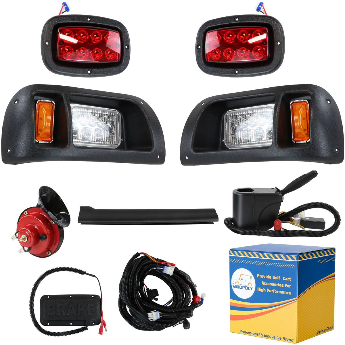 Mixopoly driver headlight front view improves night visibility