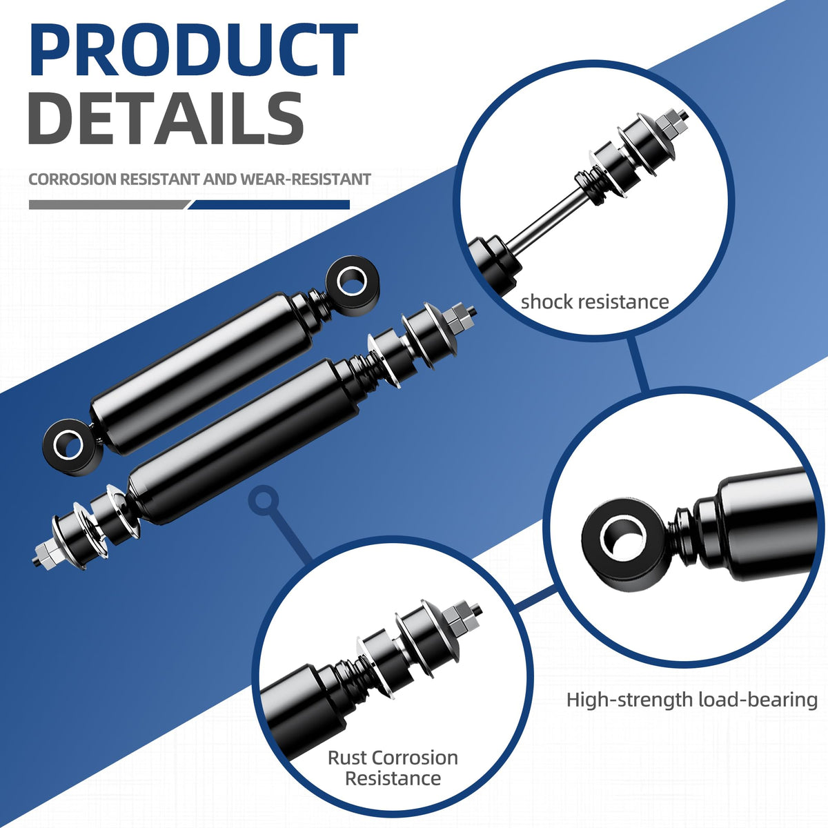 Mixopoly golf cart shock system supports steady handling and safe driving