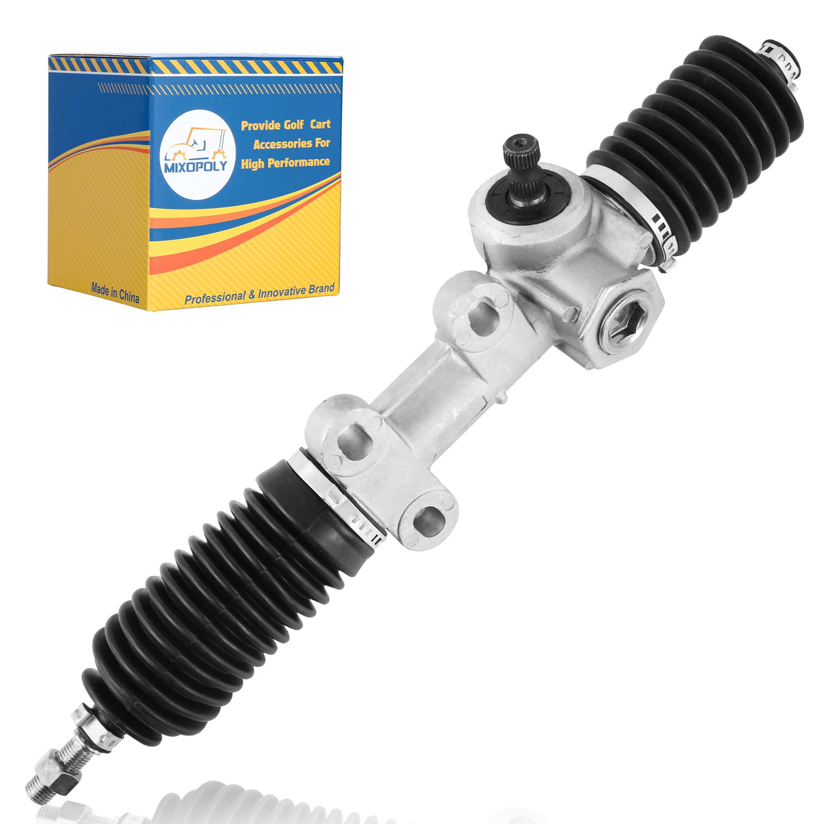 Mixopoly golf cart steering rack for Club Car DS improves steering control.