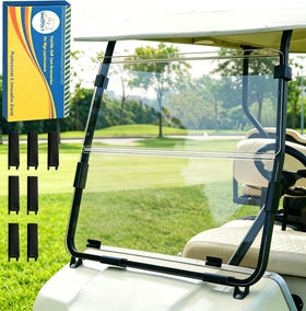 Mixopoly golf cart windshield foldable for Club Car DS improves storage and quick setup.