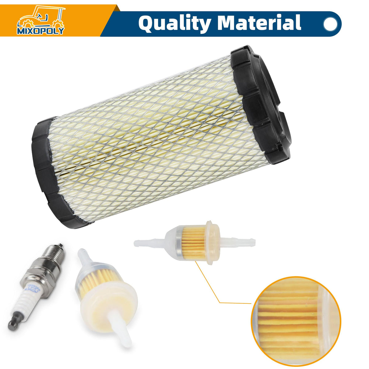 Mixopoly golf cart tune up kit spark plugs, reliable ignition for EZGO engines.