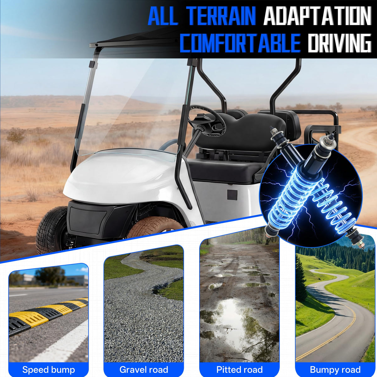 Mixopoly heavy-duty coil delivers durable absorption on rough terrain.