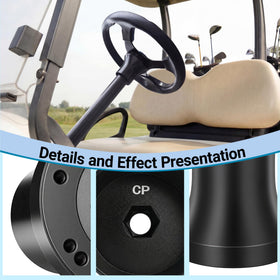 Mixopoly steering wheel hub fits 5-6 hole wheels for easy upgrade.