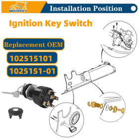 Mixopoly four-terminal ignition switch designed for secure connections and reliable performance.