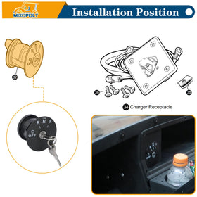 Mixopoly ignition switch back view highlights sturdy terminals and precise alignment.
