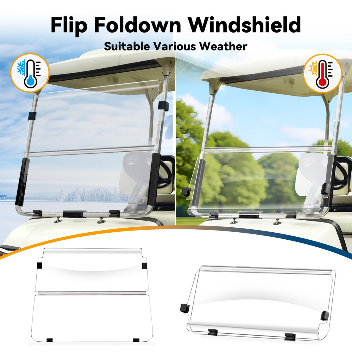Mixopoly impact-resistant acrylic windshield offers clear, durable visibility