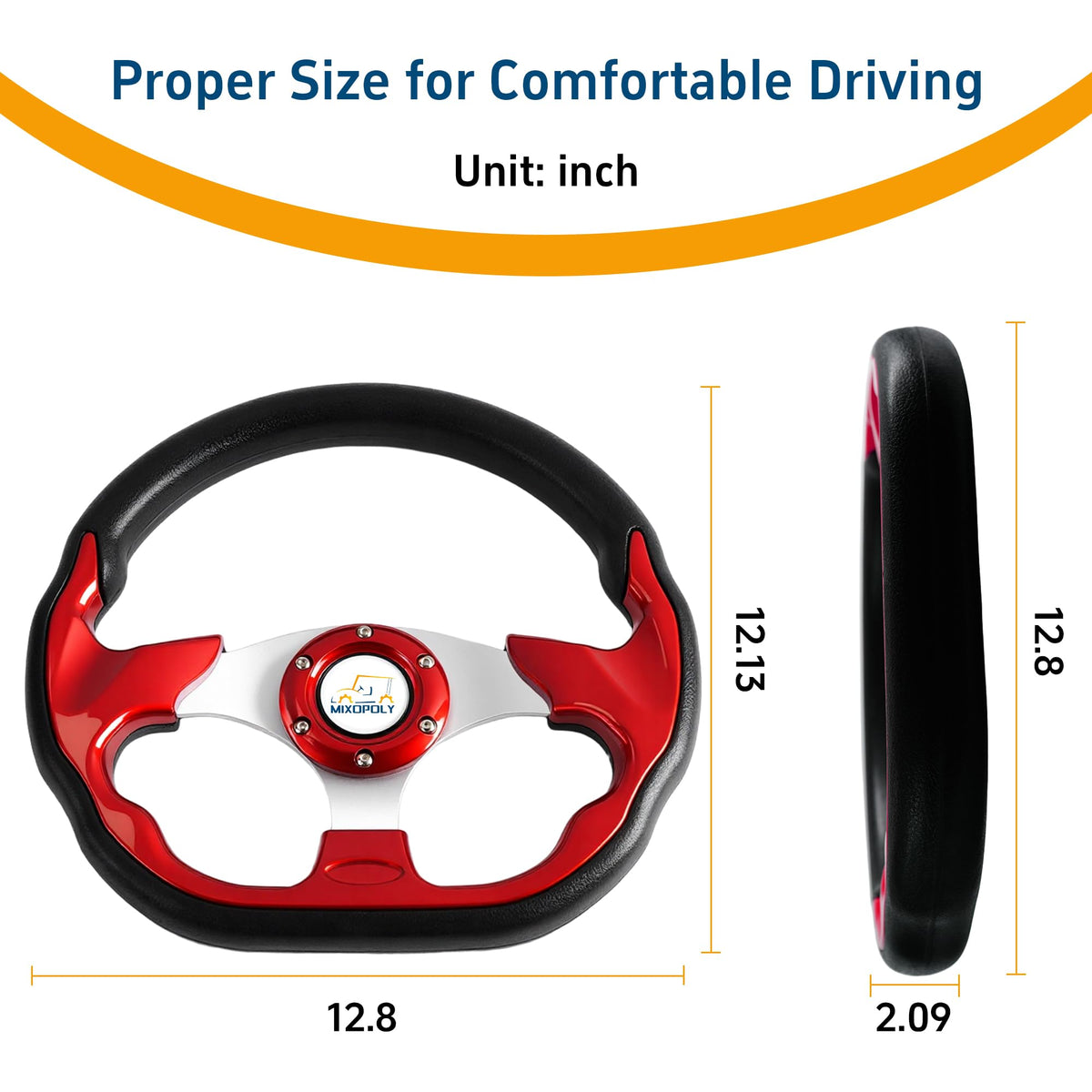 Durable construction resists wear and heat for daily golf cart use