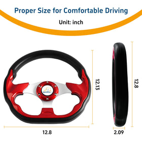 Durable construction resists wear and heat for daily golf cart use