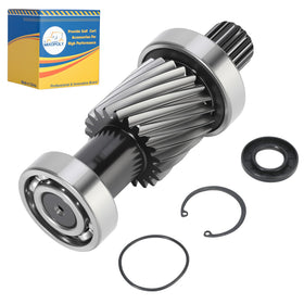 Mixopoly input shaft assembly shown for direct OEM replacement and quieter ride.