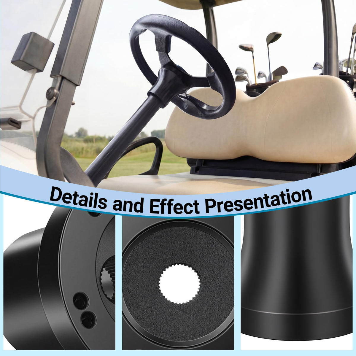 Mixopoly installation kit with L-wrench and screws for easy steering wheel replacement.