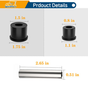 Mixopoly installed rear leaf spring bushings demonstrate smoother ride and reduced noise