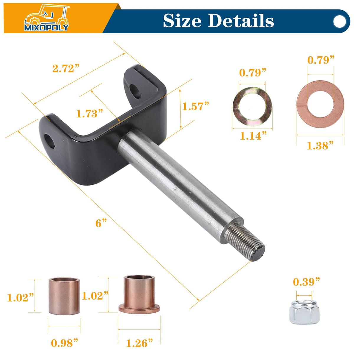 Mixopoly wave washers and thrust washers for smooth front end operation