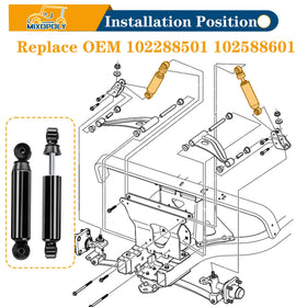 Mixopoly OEM replacement 102288501 102588601 front shocks photo.