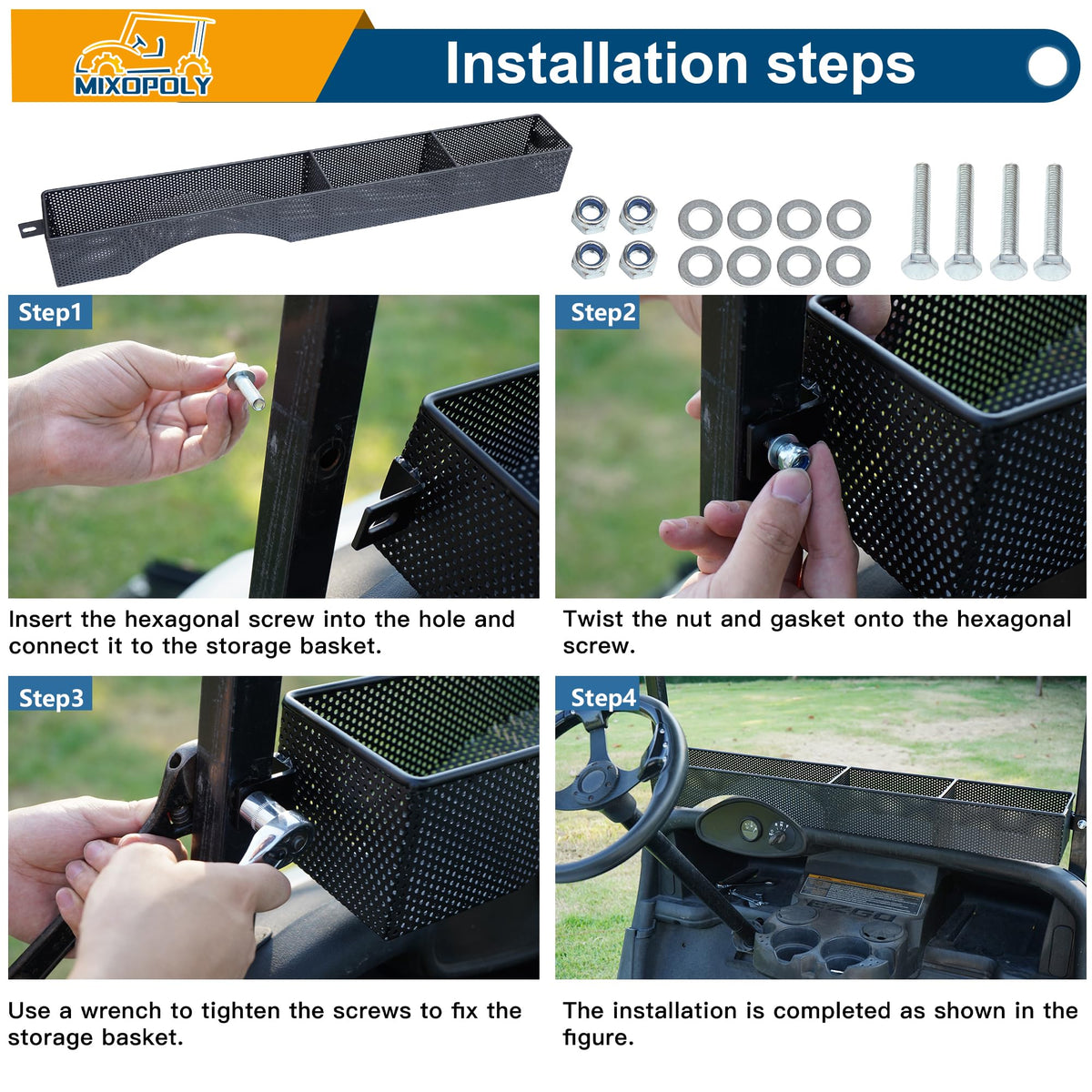 Mixopoly organized essentials access keeps items within arm's reach.