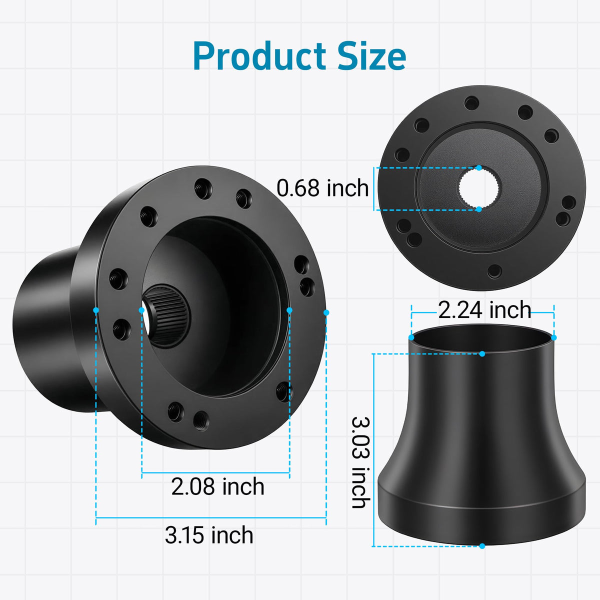 Mixopoly 1x hub adapter included in the package.