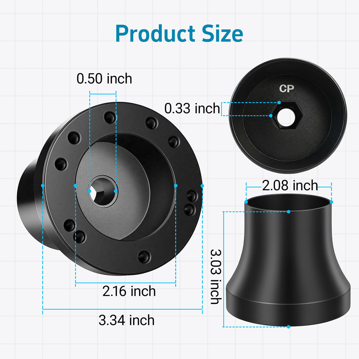 Mixopoly kit includes one hub adapter for straightforward installation.