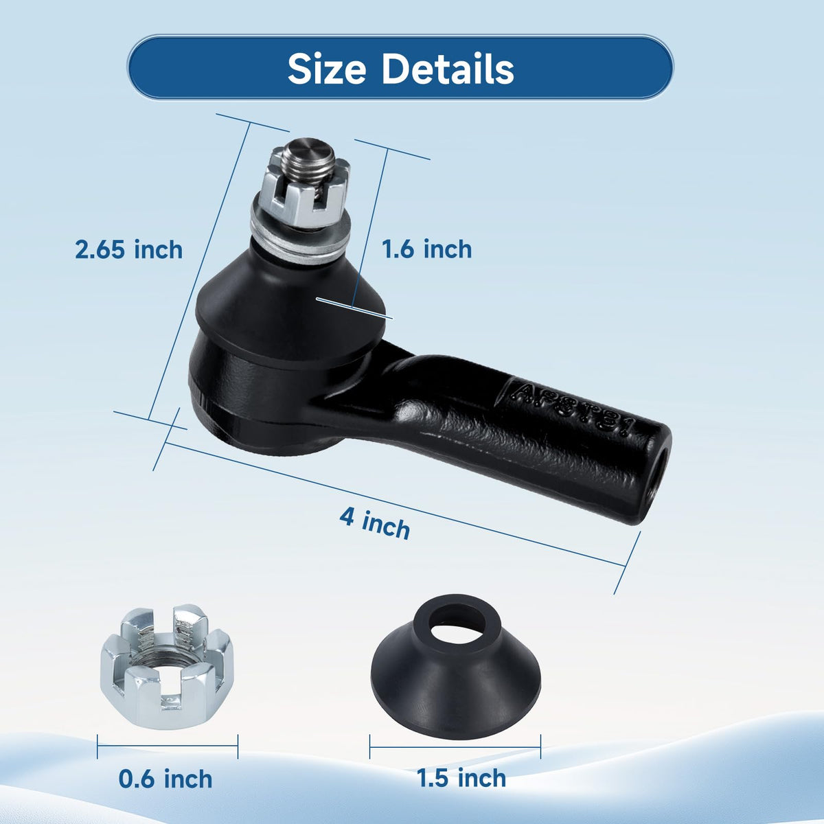 Mixopoly premium steering component—durability for demanding golf cart use.