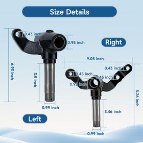 Mixopoly pressed king pin bushings included to support precise alignment and durability