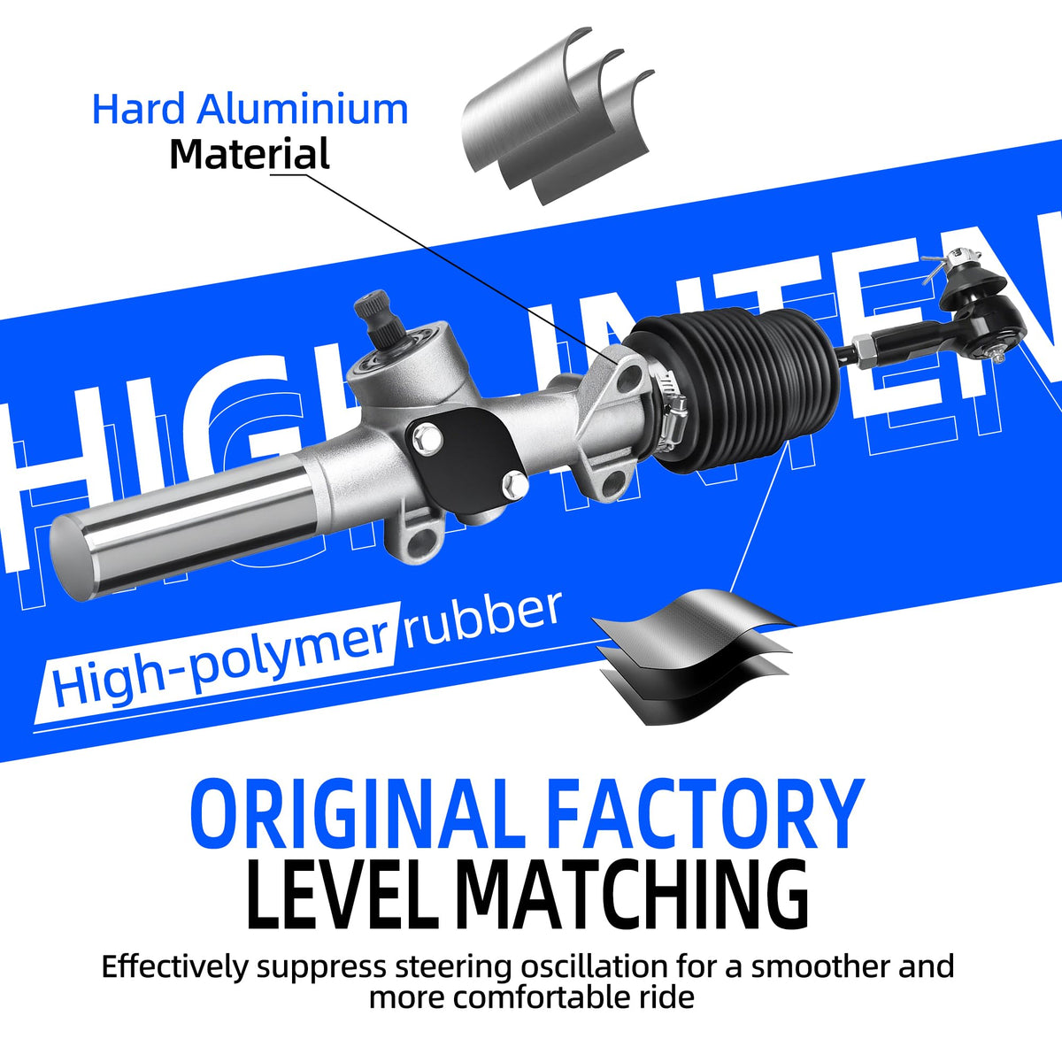 Mixopoly rack ball joint 70695-G01 included for smooth linkage.