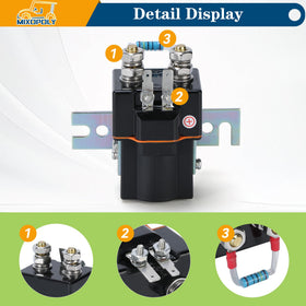 Mixopoly resistor-pack for golf cart supports easy replacement.