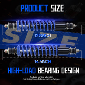 Mixopoly shocks enhance ride stability on uneven golf cart surfaces.
