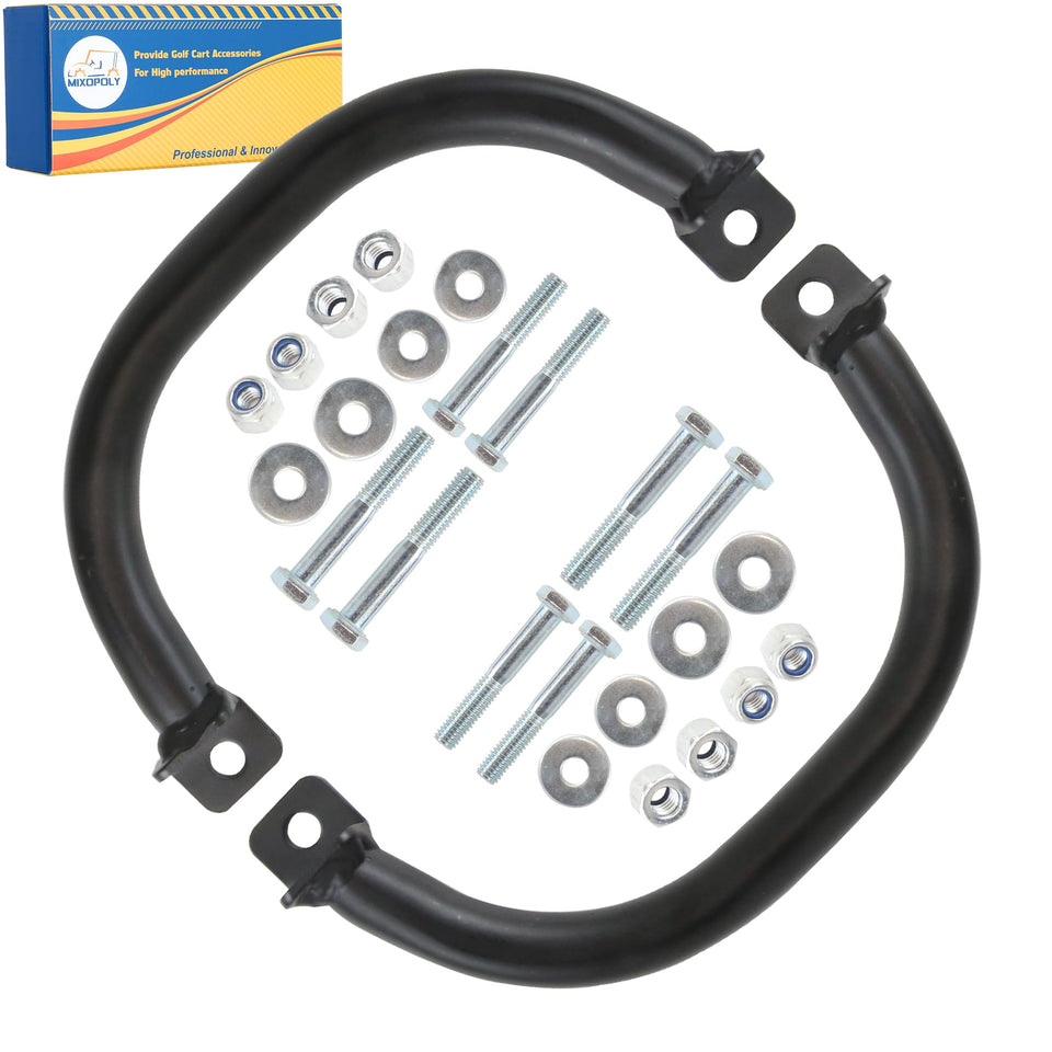 Mixopoly roof strut grab handle pack eases passenger entry.
