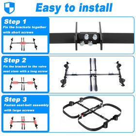 Stainless brackets and polyester straps blend durability with comfort