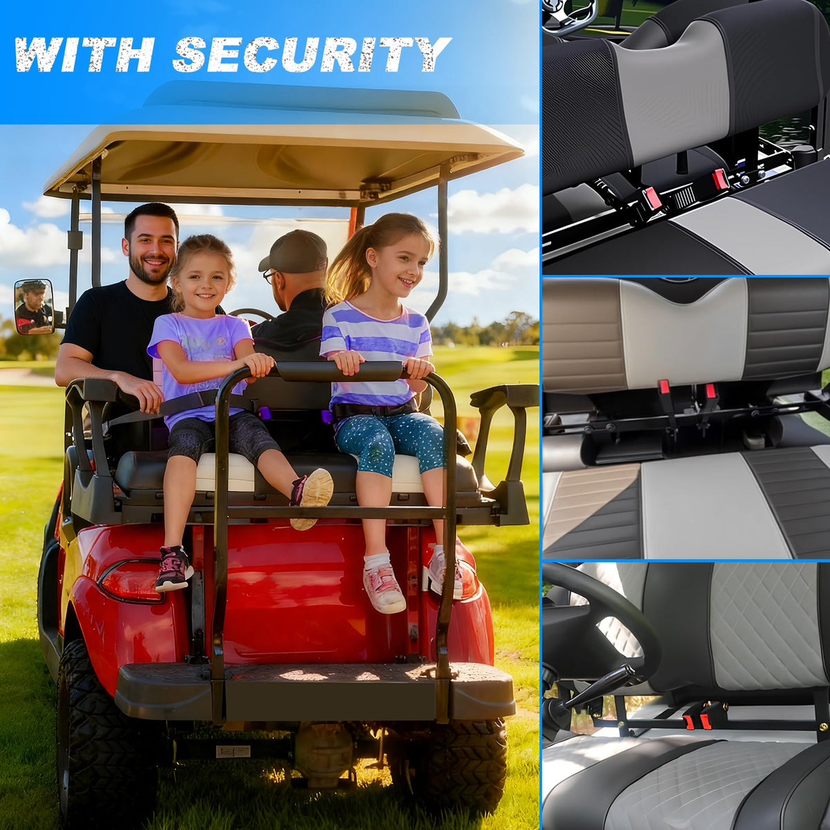 Mixopoly universal kit supports Yamaha EZGO Club Car carts for 4-seat layouts