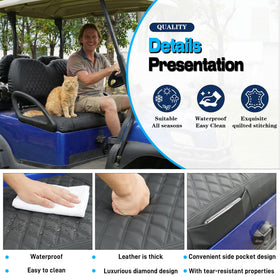 Mixopoly waterproof seat cover keeps the interior dry during trips.