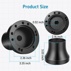 Mixopoly secure vibration-free mounting improves steering control during use