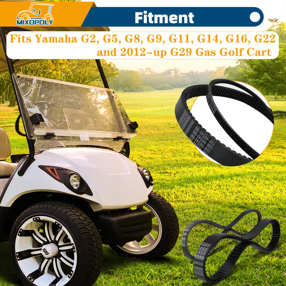 Mixopoly starter belt close-up emphasizes precise size fit for G29 models